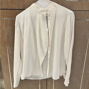 Frame cravat collared blouse